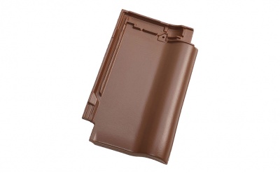 Керамическая черепица рядовая Koramic Alegra 12 Dark Brown Engobe