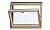 Вертикальное карнизное окно VELUX VFЕ 3073, 1140*600 мм