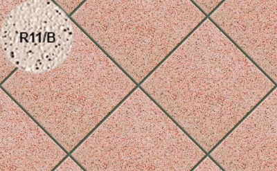 Плитка напольная для промышленных помещений Stroeher Secuton ТS20 rose (R11/B), 196*196*10 мм