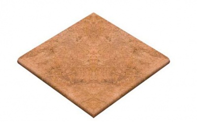 Клинкерная угловая ступень-флорентинер Gres Aragon Rocks Beige, 330*330*14(36) мм