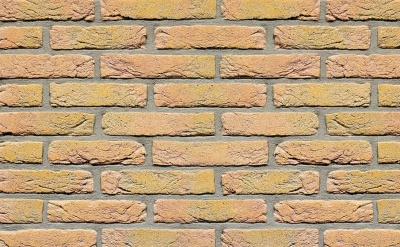 Кирпич облицовочный ручной формовки Terca Geel Donker Genuanceerd Grofzand, 210*100*40 мм