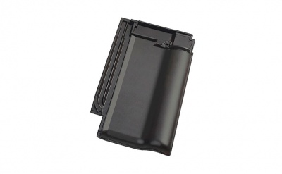Керамическая черепица рядовая Koramic Alegra 10 Deep Black Engobe