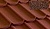 Композитная черепица METROTILE Мистраль кофе, 1305*415 мм