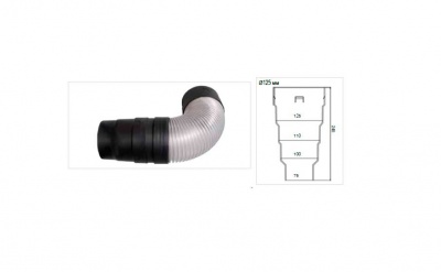 Гофрированная труба VIRTUM (MDM), d = 125 мм