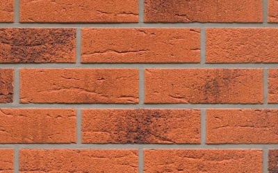 Клинкерная фасадная плитка Feldhaus Klinker R228 Classic terracotta rustico carbo, 240*71*14 мм