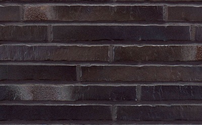 Клинкерная фасадная плитка Stroeher Glanzstueck Glanzstueck №6 рельефная, 440*52*14 мм