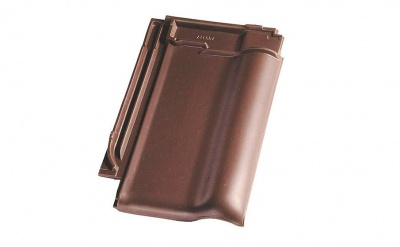 Керамическая черепица рядовая Koramic Alegra 10 Dark Brown Engobe