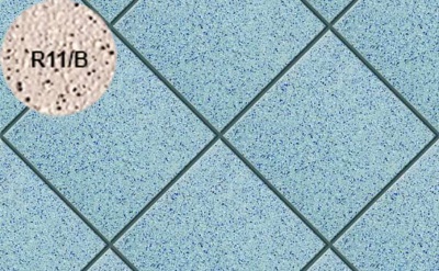 Плитка напольная для промышленных помещений Stroeher Secuton ТS40 blau (R11/B), 196*196*10 мм