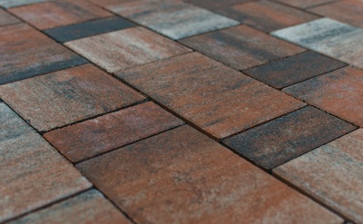 Плитка тротуарная BRAER Старый город Ландхаус Color Mix тип 4 "Койот", 80/160/240*160 мм