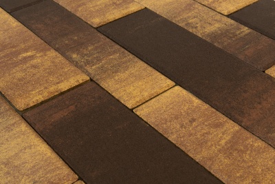 Плитка тротуарная BRAER Домино Color Mix "Сафари" 120/160*60 мм