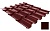 Металлочерепица Ruukki Adamante, цвет RR32 темно-коричневый