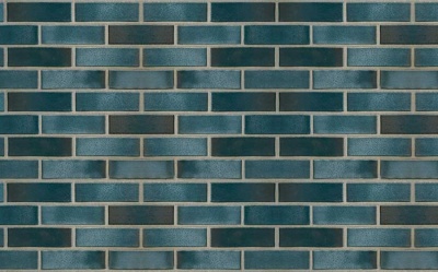 Кирпич клинкерный пустотелый ABC 8954 Hamburg schwarz-blau-bunt-geflammt Kohlerbrand гладкий, 240*90*71 мм