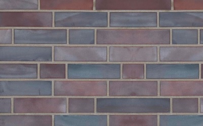 Клинкерная фасадная плитка Stroher Keravette Chromatic 325 achatblue flashed гладкая NF11, 240*71*11 мм