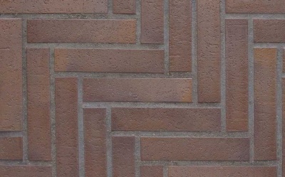 Тротуарная клинкерная плитка Stroeher 212 braun bunt, 240*52*18 мм