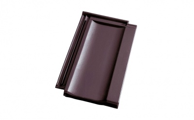 Керамическая черепица рядовая Koramic Cosmo 12 (E81) Deep Black Engobe