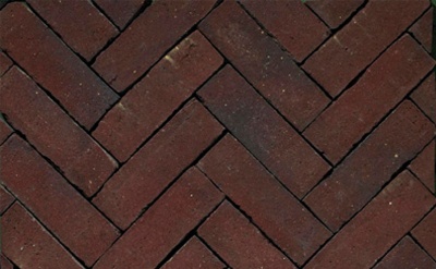 Клинкерная тротуарная брусчатка ручной формовки Penter Bruno wasserstrich rood-bruin, 200х65х85 мм