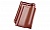 Керамическая черепица рядовая Koramic Universo 14 Dark Brown Engobe