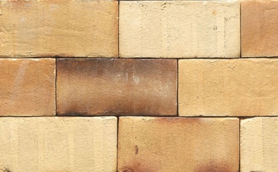 Тротуарная клинкерная брусчатка Muhr №35KS Creme nuanciert Kohle Spezial, 200*100*65 мм