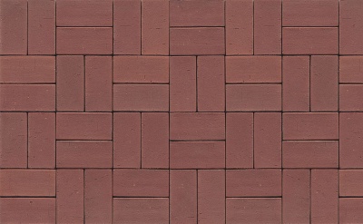 Тротуарная клинкерная брусчатка Muhr №03 Naturrot, 240*61*71 мм
