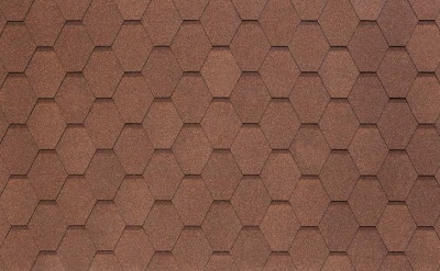 Гибкая черепица TEGOLA NOBIL TILE Вест светло-коричневый