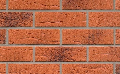 Клинкерная фасадная плитка Feldhaus Klinker R228 Classic terracota rustico carbo, 240*52*9 мм