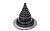 Резиновый уплотнитель VILPE ROOFSEAL - MAXI черный, 330-660 мм