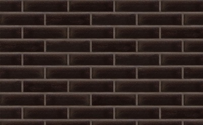 Клинкерная фасадная плитка KING KLINKER Free Art ониксовый черный (17), 240*71*10 мм