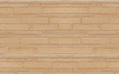 Клинкерная фасадная плитка Stroher Zeitlos 355 sandschmelz рельефная NF14, 240*71*14 мм