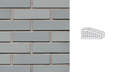 Кирпич клинкерный пустотелый LHL Klinkier i AKA (CRH) SYRIUSZ CIENIOWANY фасонный P-1 PERFOROWANA, 250*120*65 мм