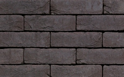 Кирпич облицовочный ручной формовки Terca Agora Grafietzwart (65mm Graphite Black), 210*100*65 мм