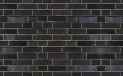 Клинкерная фасадная плитка ABC Schuttorf R 0954 Schwarz-blau-bunt geflammt гладкая NF14, 240*71*14 мм