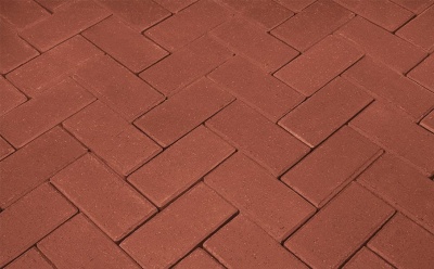 Тротуарная клинкерная брусчатка Penter rot, 240x118x62 мм