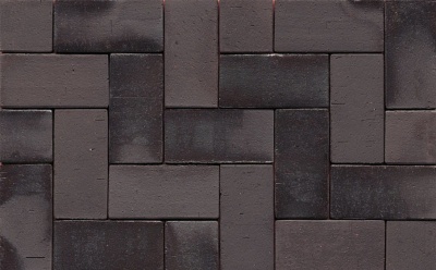 Тротуарная клинкерная брусчатка Muhr №15 Schwarz-bunt edelglanz, 240*61*71 мм