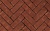 Клинкерная тротуарная брусчатка ручной формовки Penter Torino rood, 200х65х85 мм